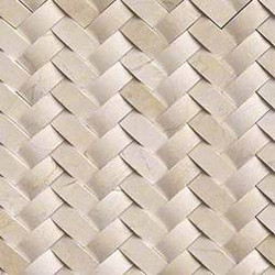 MSI Crema Arched Herringbone Polished Marble Mosaic SMOT-ARCH-CREM-HBP